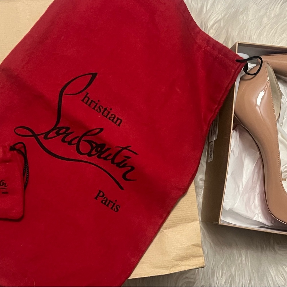 Christian Louboutin Nude Red Bottom Heels Size 38. Nude. - Picture 5 of 6